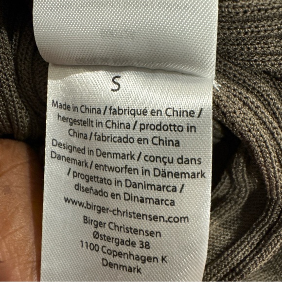 REMAIN Birger Christensen Gere Rib Knit Midi Dress Womens Small Green - Picture 10 of 11